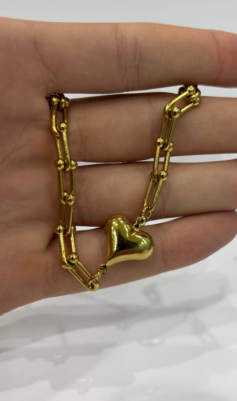 Pack 6 pièces (2 colliers, 3 gourmettes et une bague)