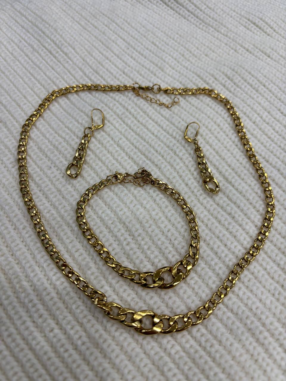 Parure Élégance Dorée – Style intemporel & double cadeau exclusif ✨