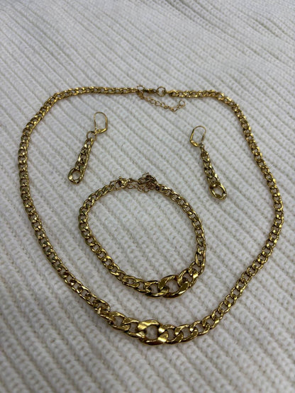 Parure Élégance Dorée – Style intemporel & double cadeau exclusif ✨